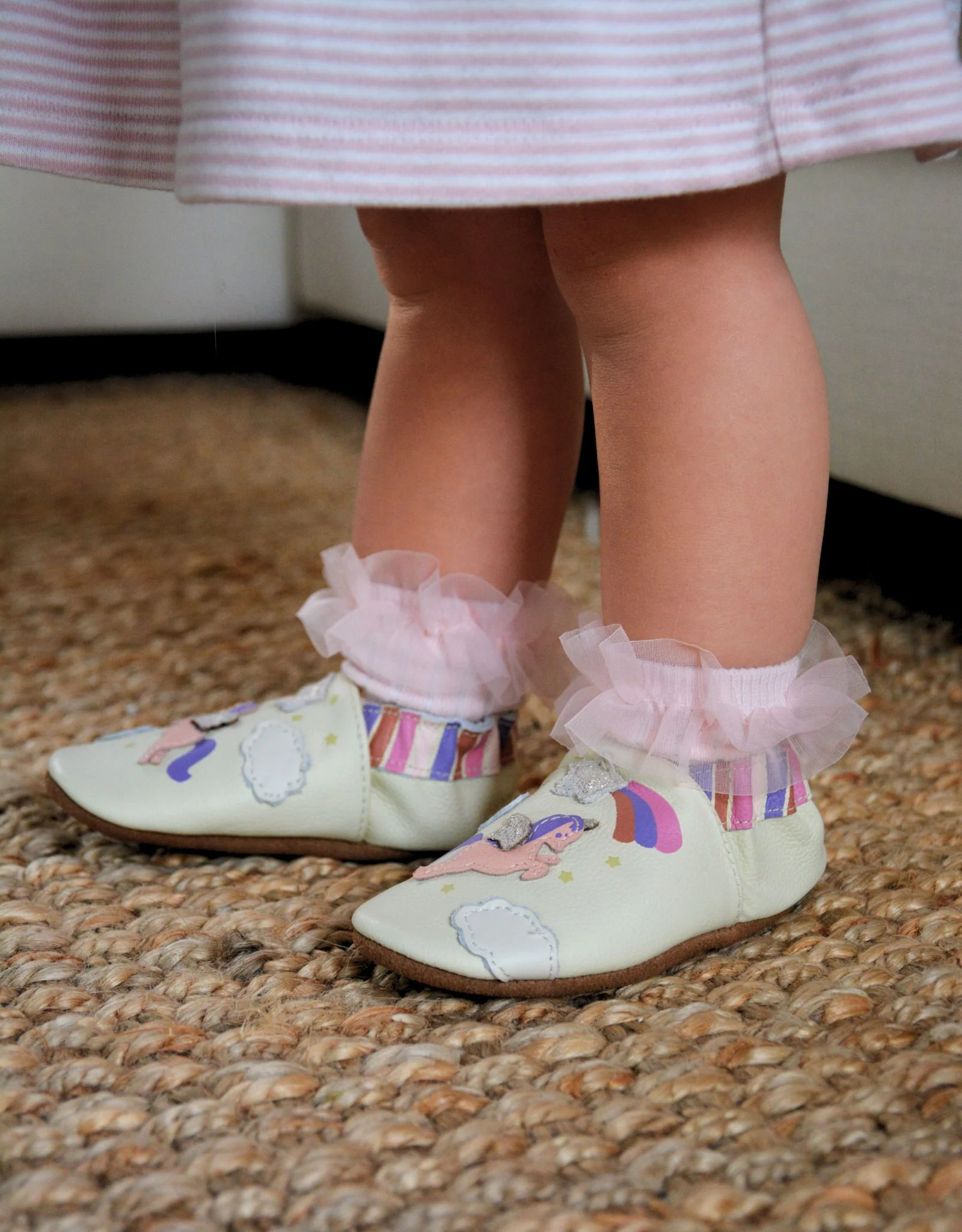 Born to Shine Soft Soles Ivory - Image 4