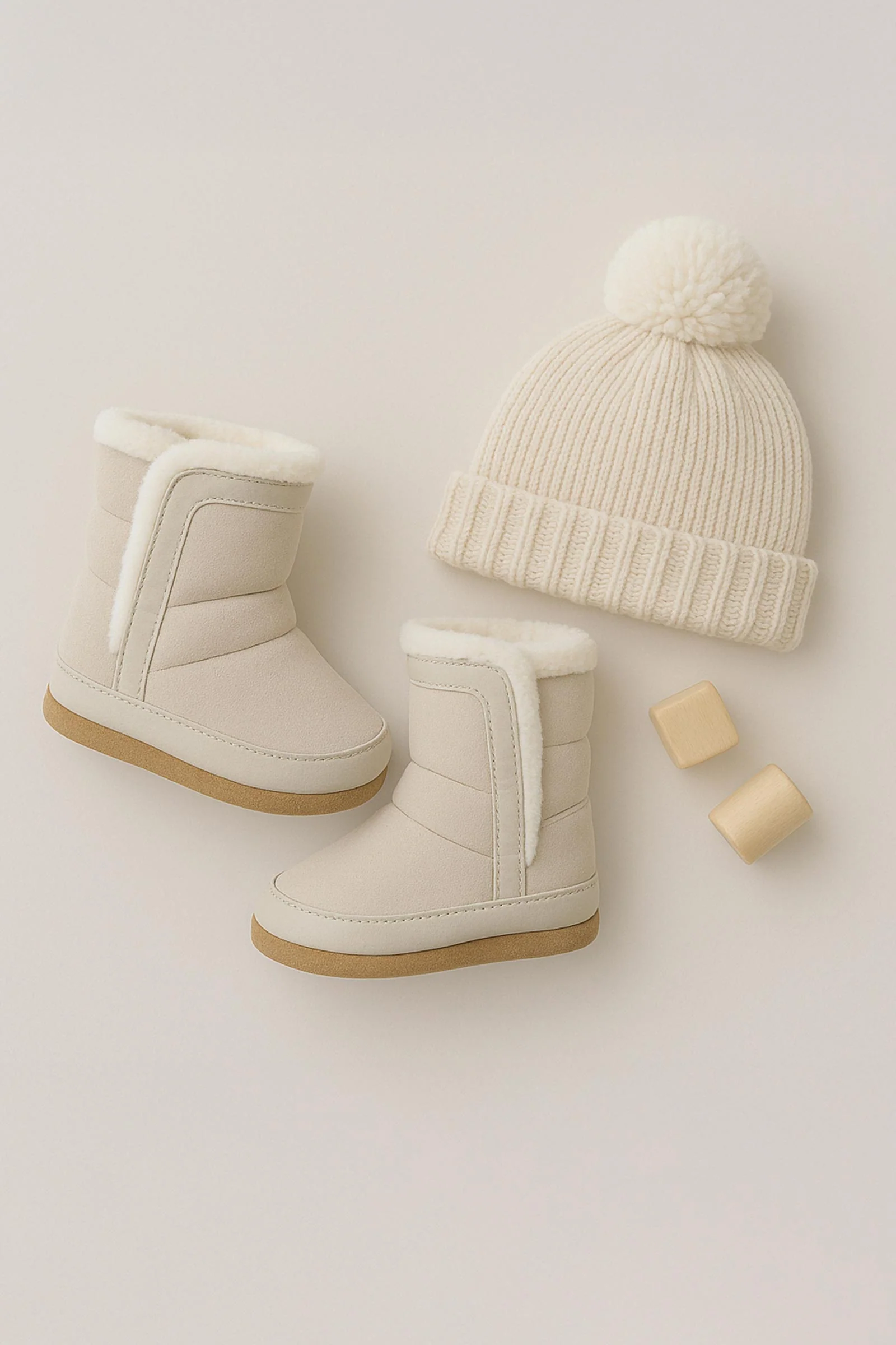 Cozy Cuff Soft Sole Boots Taupe - Image 4