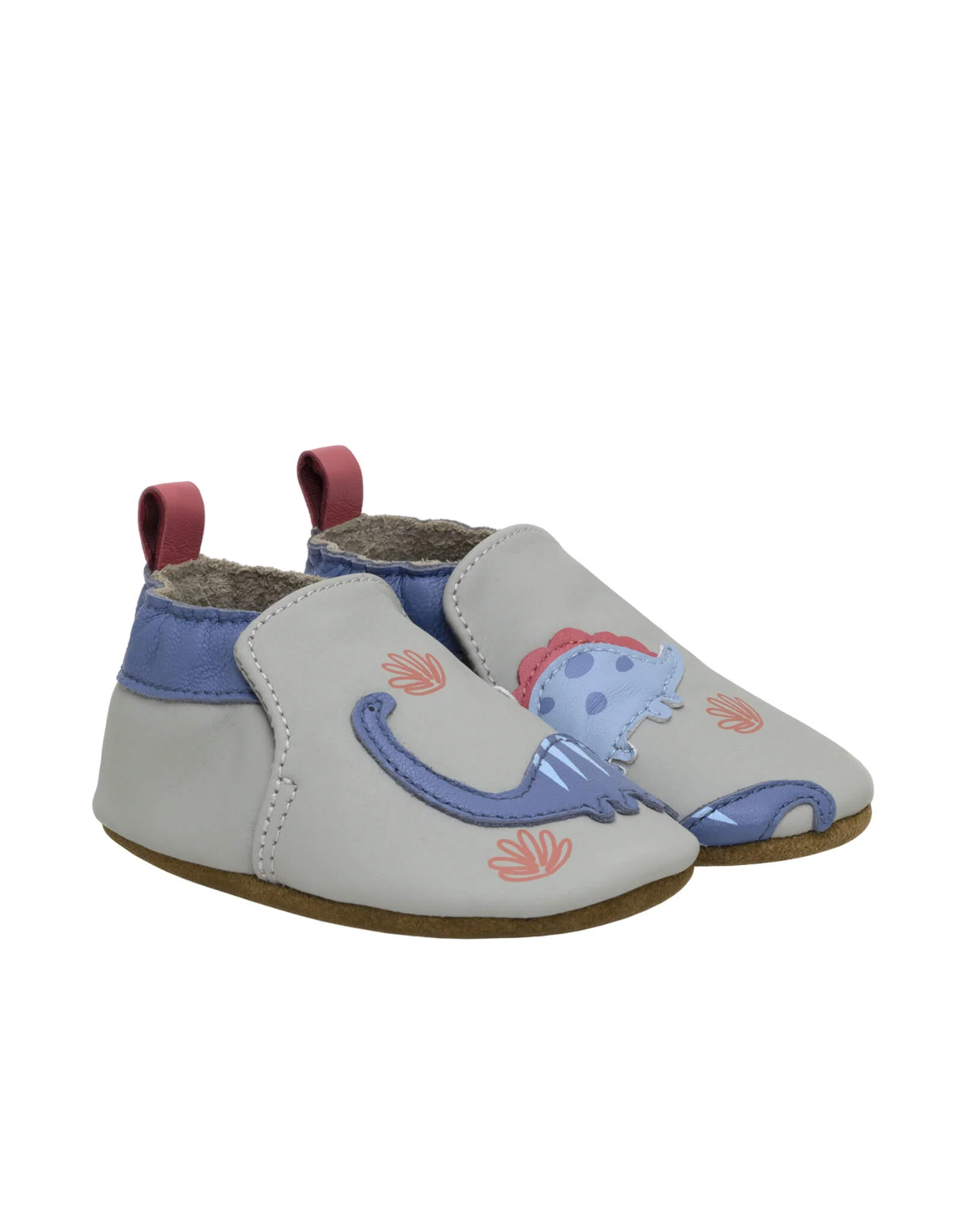 Dino Pals Soft Soles Grey