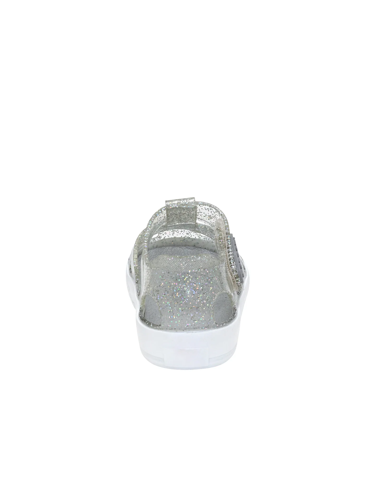 Elite Glitz Jelly Shoes in Silver - Image 4