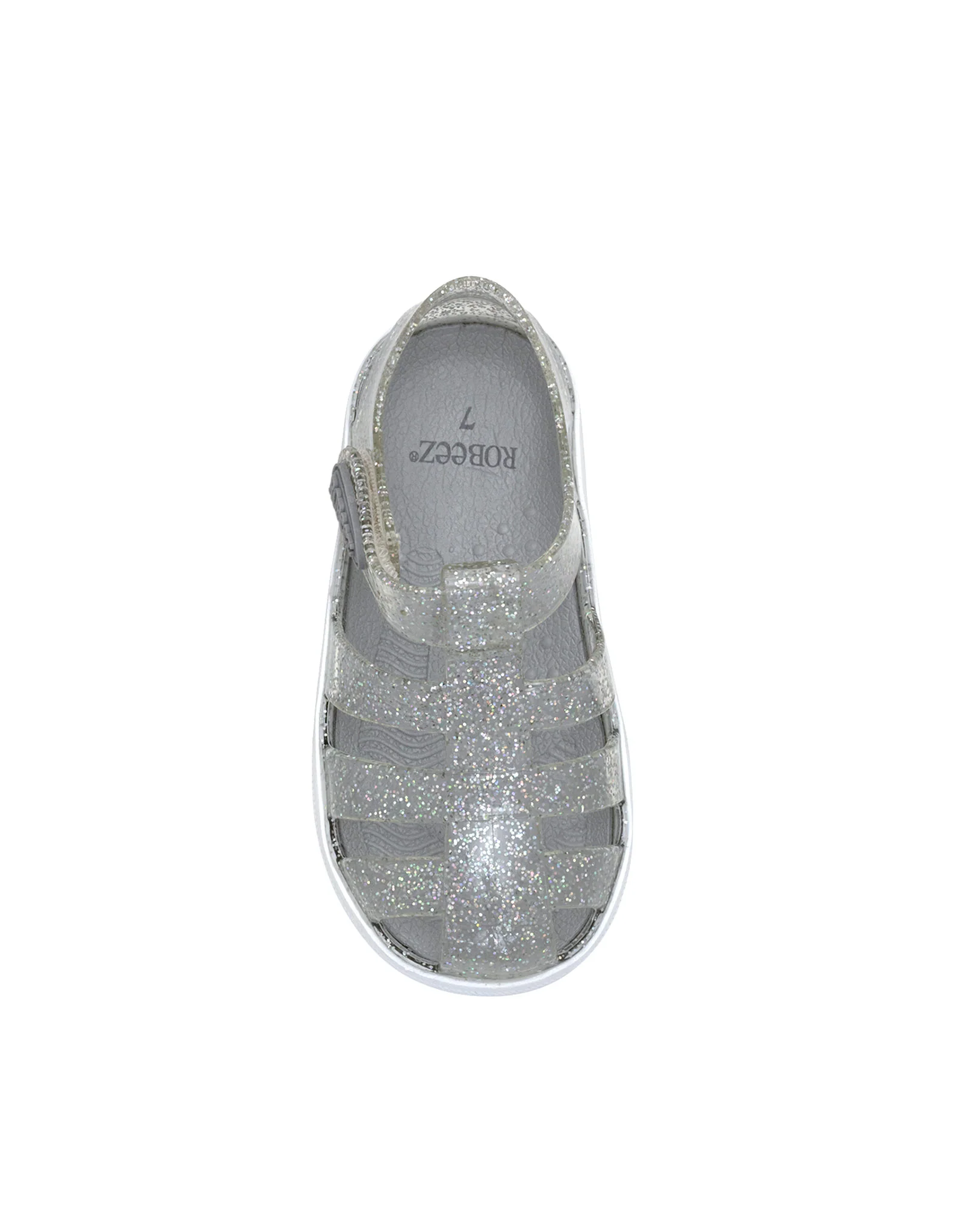 Elite Glitz Jelly Shoes in Silver - Image 6