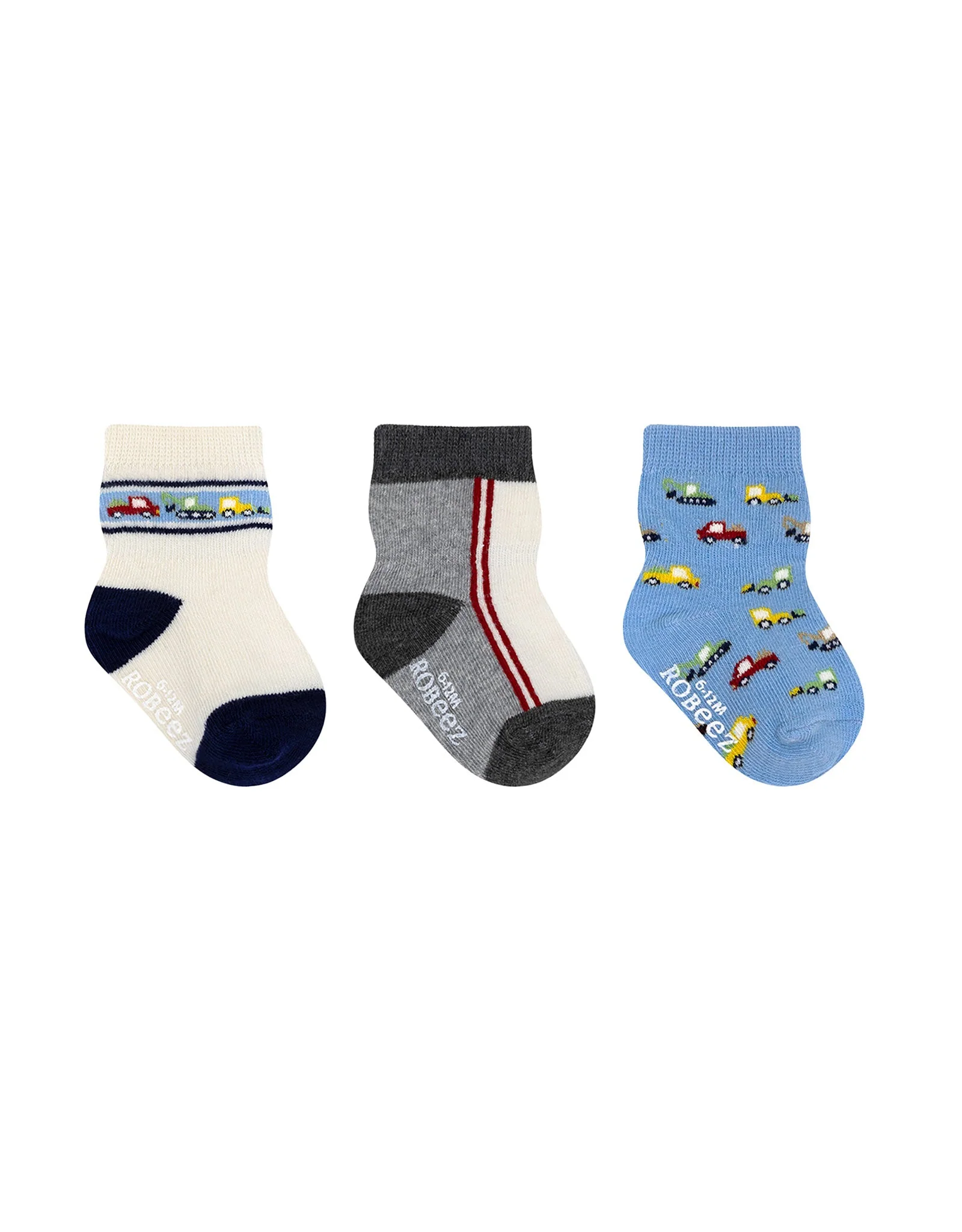 Loads Of Fun 3-Pack Baby Socks Blue