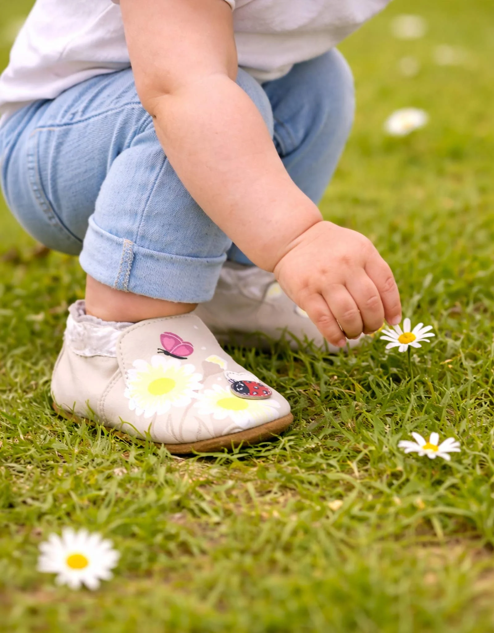 Love Bugs Soft Soles in Taupe - Image 3
