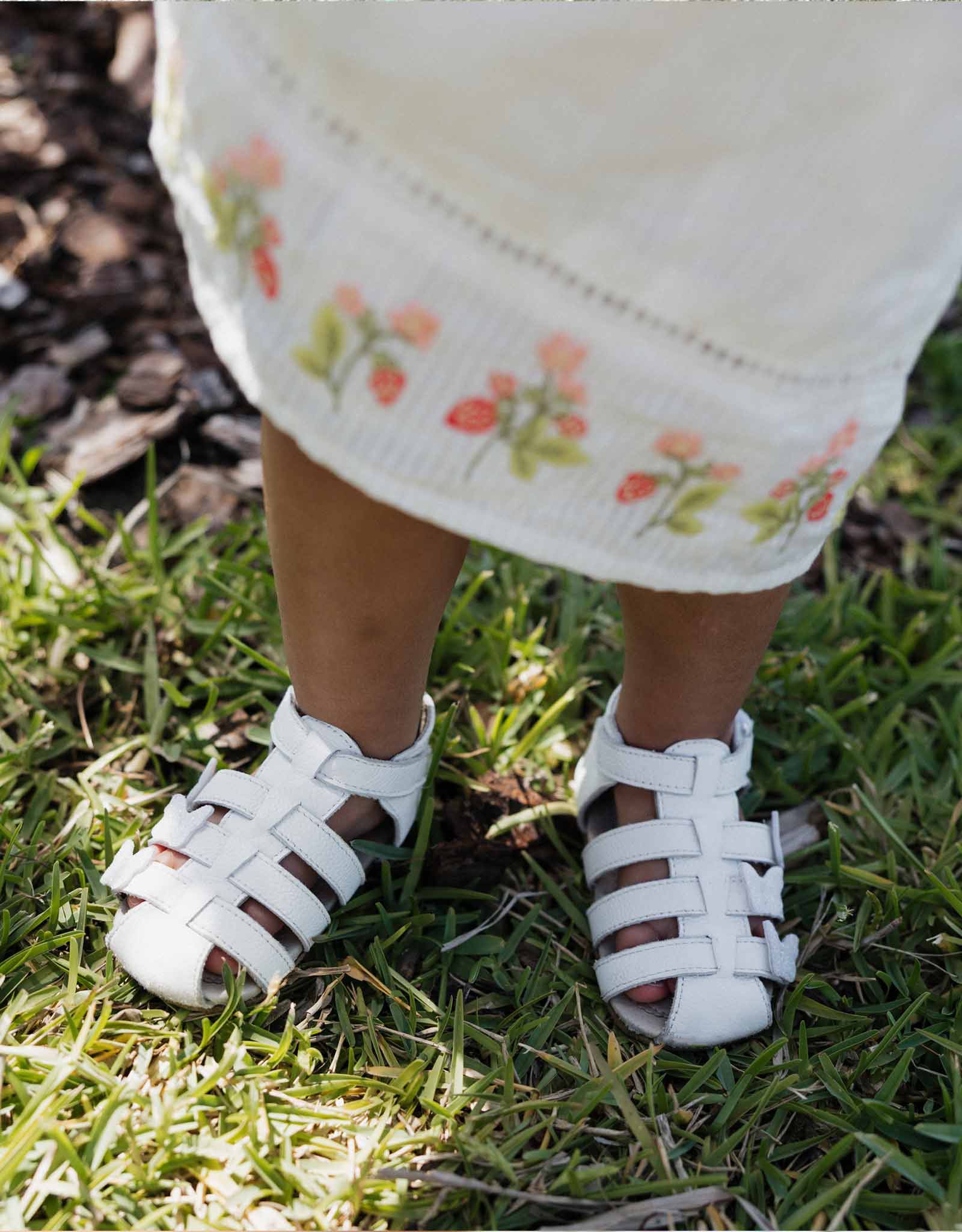 Mariposa First Kicks Sandals White - Image 3