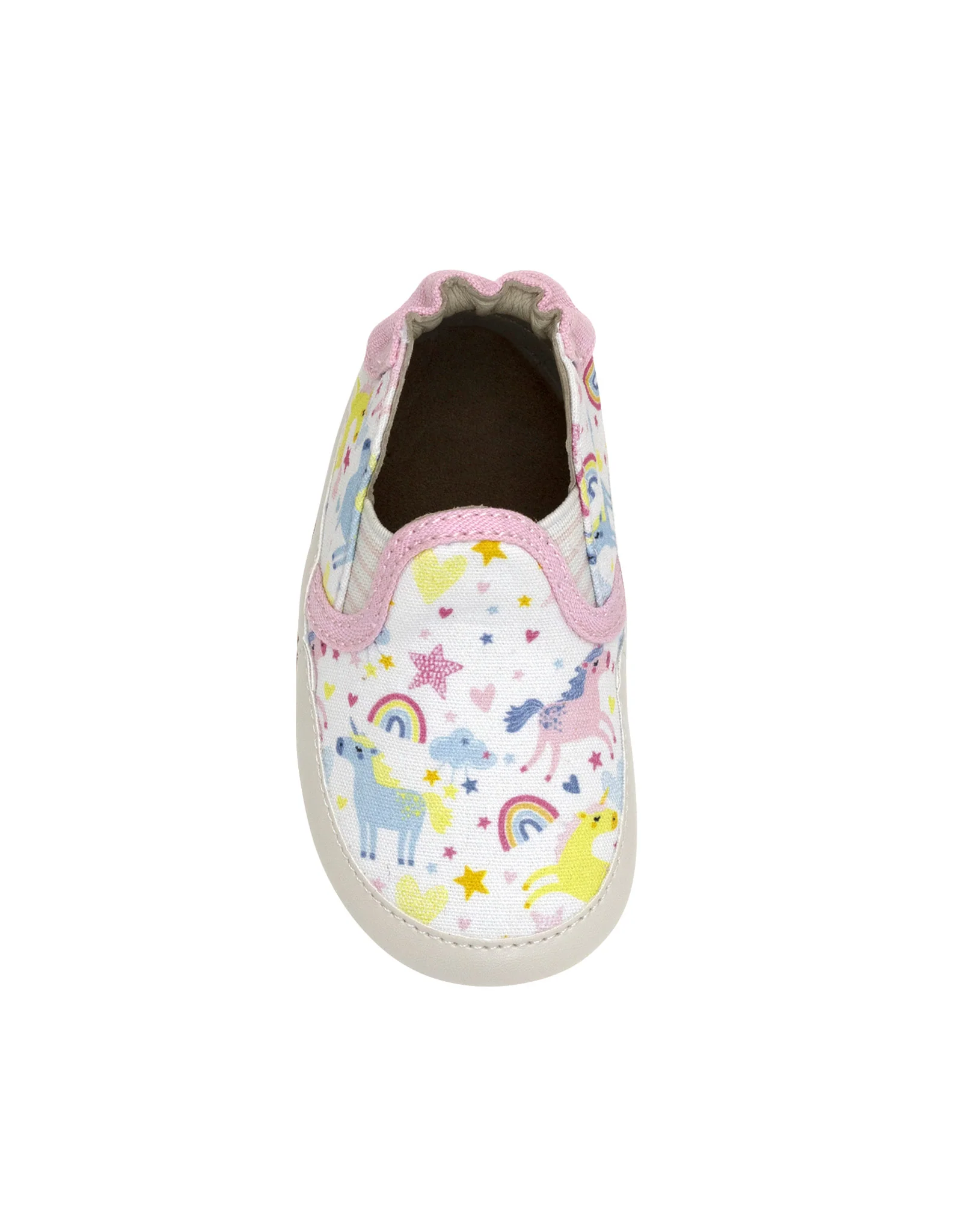 Mini Unicorn Soft Soles in White - Image 6